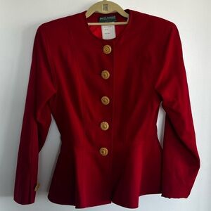 Vintage Harvè Benard Tailored Blazer 100% Wool